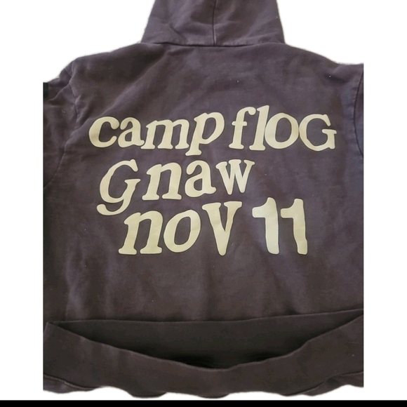 Doncare Mens Gray Lucky I See Ghosts Kids See Ghosts West Rapper Hoodie L - Picture 7 of 11